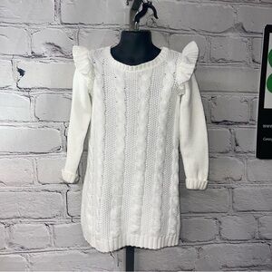 Carters sweater dress cream 4T